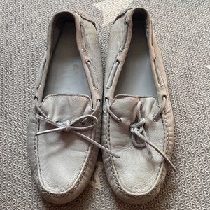 Light gray loafers